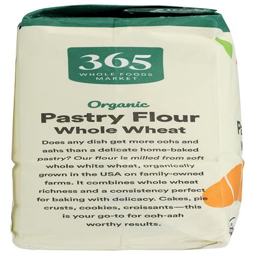 Whole Foods Market, Organic Whole Wheat Pastry Flour, 2 Lb