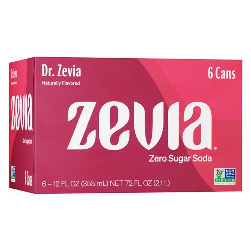 Zevia Zero Calorie Soda, Naturally Sweet, 12 Fl Oz (Pack Of 6)