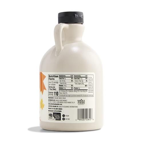 Whole Foods Market, Organic Grade A Dark Maple Syrup, 32 Fl Oz
