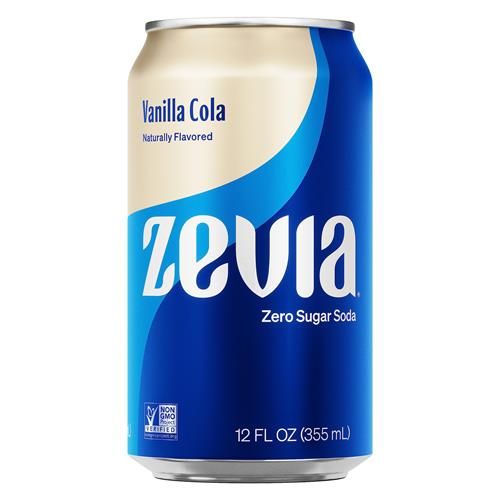Zevia Zero Calorie Soda, Vanilla Cola, 12 Ounce Cans (Pack Of 6)
