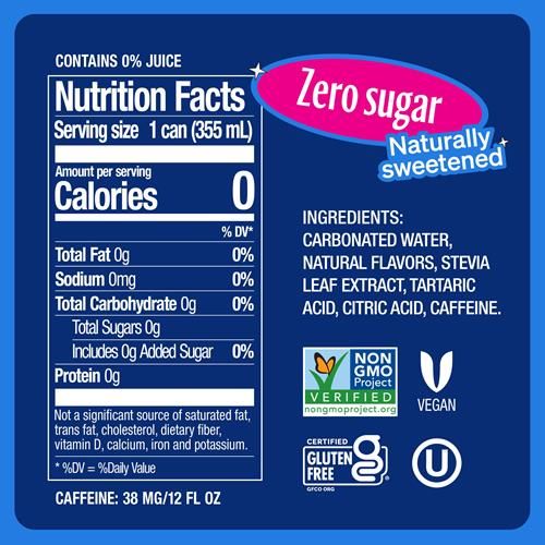 Zevia Zero Sugar Soda, Cherry Cola, 12 Ounce Cans (Pack Of 12)
