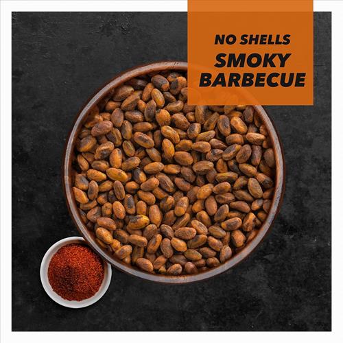 Wonderful Pistachios No Shells, Smoky Barbecue Flavored Nuts, 11 Ounce Resealable Bag, Protein Snacks, Gluten Free, Healthy Food
