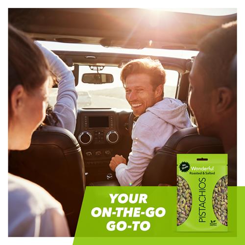 Wonderful Pistachios No Shells, Roasted & Salted Nuts, 12 Ounce Resealable Bag, Protein Snacks, Gluten Free, Healthy Snack