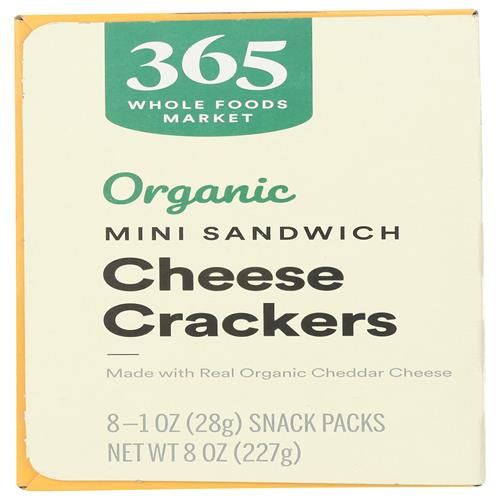 Whole Foods Market, Organic Mini Cheese Sandwich Crackers 8 Count, 1 Oz