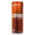 Zevia Zero Sugar Soda, Ginger Root Beer, 12 Ounce Sleek Can