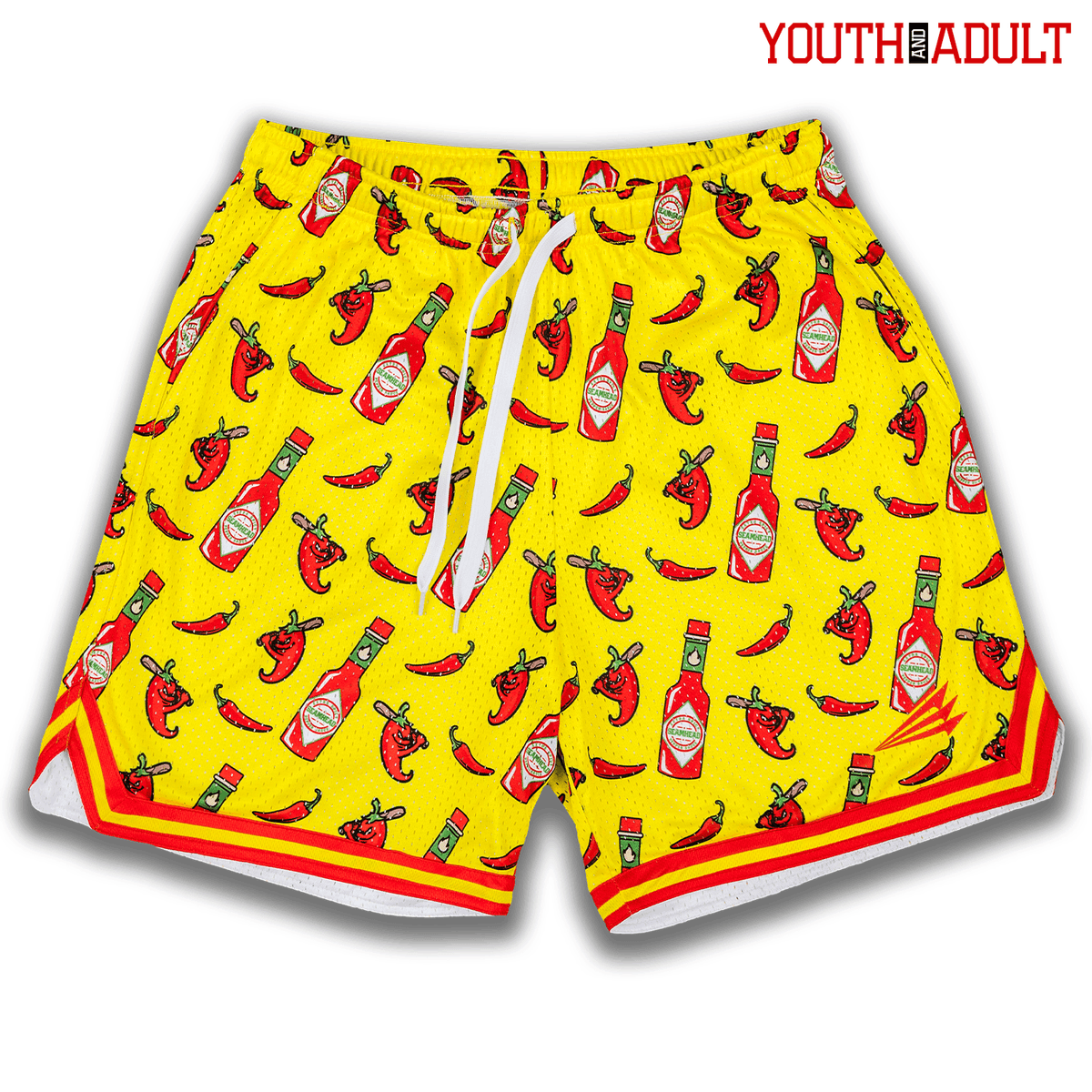 Ghost Peppers Mesh Lifestyle Baseball Shorts