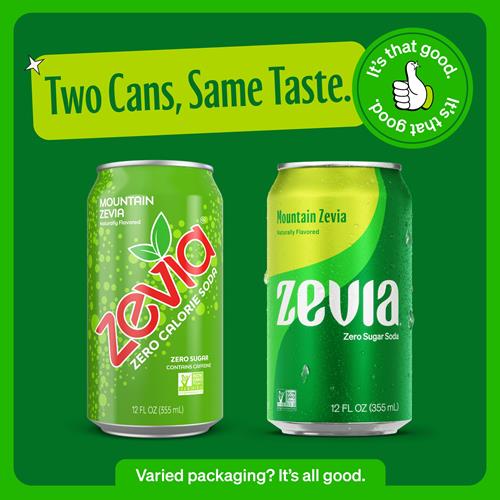 Zevia Zero Calorie Soda, Mountain Zevia, 12 Ounce Cans (Pack Of 6)