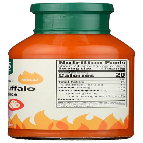 Whole Foods Market, Organic Wing Sauce, Garlic Buffalo Mild, 12.5 Fl Oz