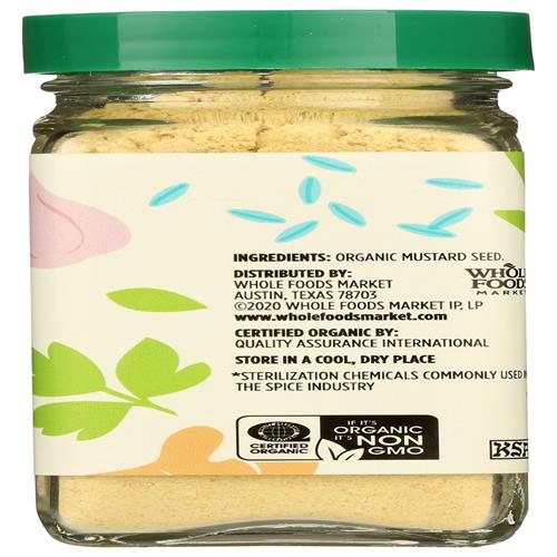Whole Foods Market, Organic Mustard Seed Ground, 1.69 Oz