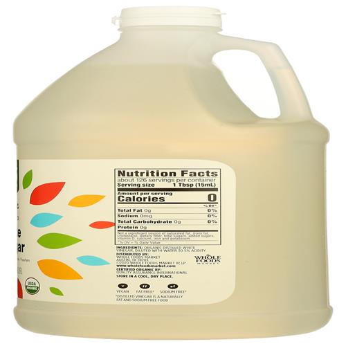 Whole Foods Market, Organic White Distilled Vinegar, 64 Fz