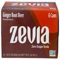 Zevia, Soda Ginger Root Beer, 6Pk, 12 Fl Oz