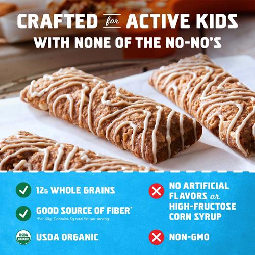 Zbar - Iced Oatmeal Cookie - Soft Baked Snack Bars - Non-Gmo - 12G Whole Grains - Usda Organic Granola Bars (6 Pack)