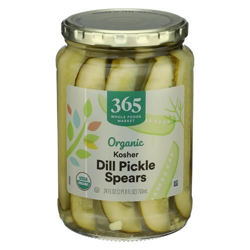 Whole Foods Market, Organic Kosher Dill Pickle Spears, 24 Fl Oz