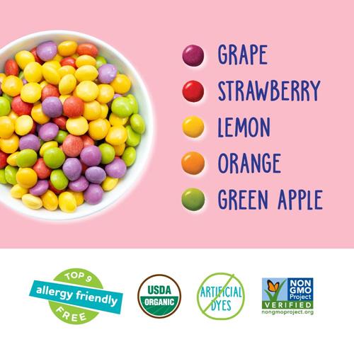 Yumearth Organic Giggles Chewy Candy – Allergy Friendly, No Artificial Dyes, Non Gmo, Gluten Free, Fruit Flavored, Vegan Candy Snacks With No Artificial Flavors, 0.5 Oz (Box Of 15)?