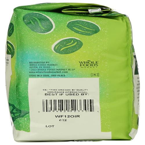 Whole Foods Market, Organic Italian Roast Coffee, Dark Whole Bean, 12 Ounce
