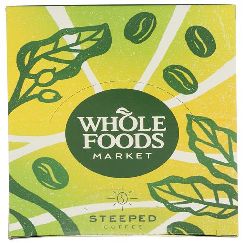 Whole Foods Market, Organic Steeped Coffee, Medium Roast, 10 Count, 4.2 Ounce