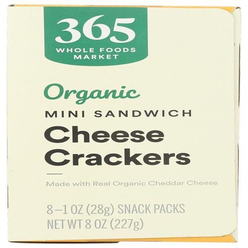 Whole Foods Market, Organic Mini Cheese Sandwich Crackers 8 Count, 1 Oz
