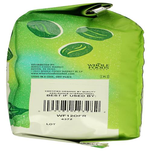Whole Foods Market, Organic Whole Bean Coffee Dark French Roast, 12 Ounce