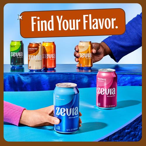 Zevia Ginger Root Beer, Zero Calorie Soda, 12 Fl Oz Cans, 6 Pack