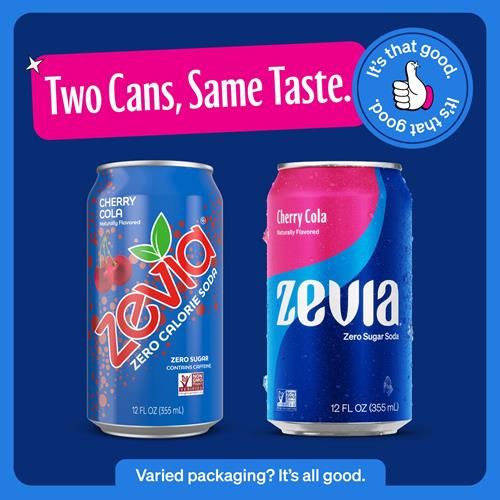 Zevia Zero Sugar Soda, Cherry Cola, 12 Ounce Cans (Pack Of 12)