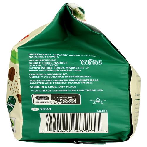 Whole Foods Market, Organic Mocha Ground Coffee, 12 Ounce