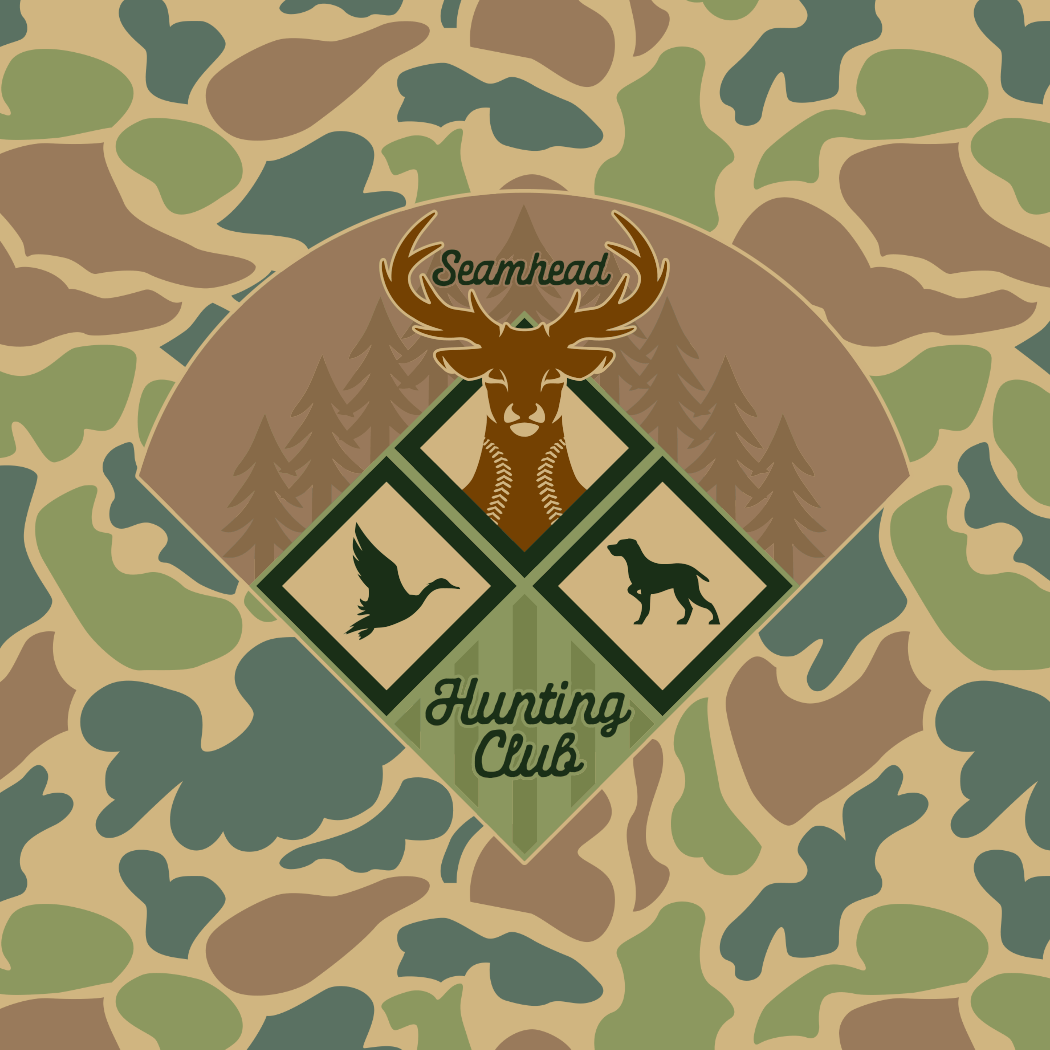 Seamhead Hunting Club Camo Mesh Lifestyle Baseball Shorts