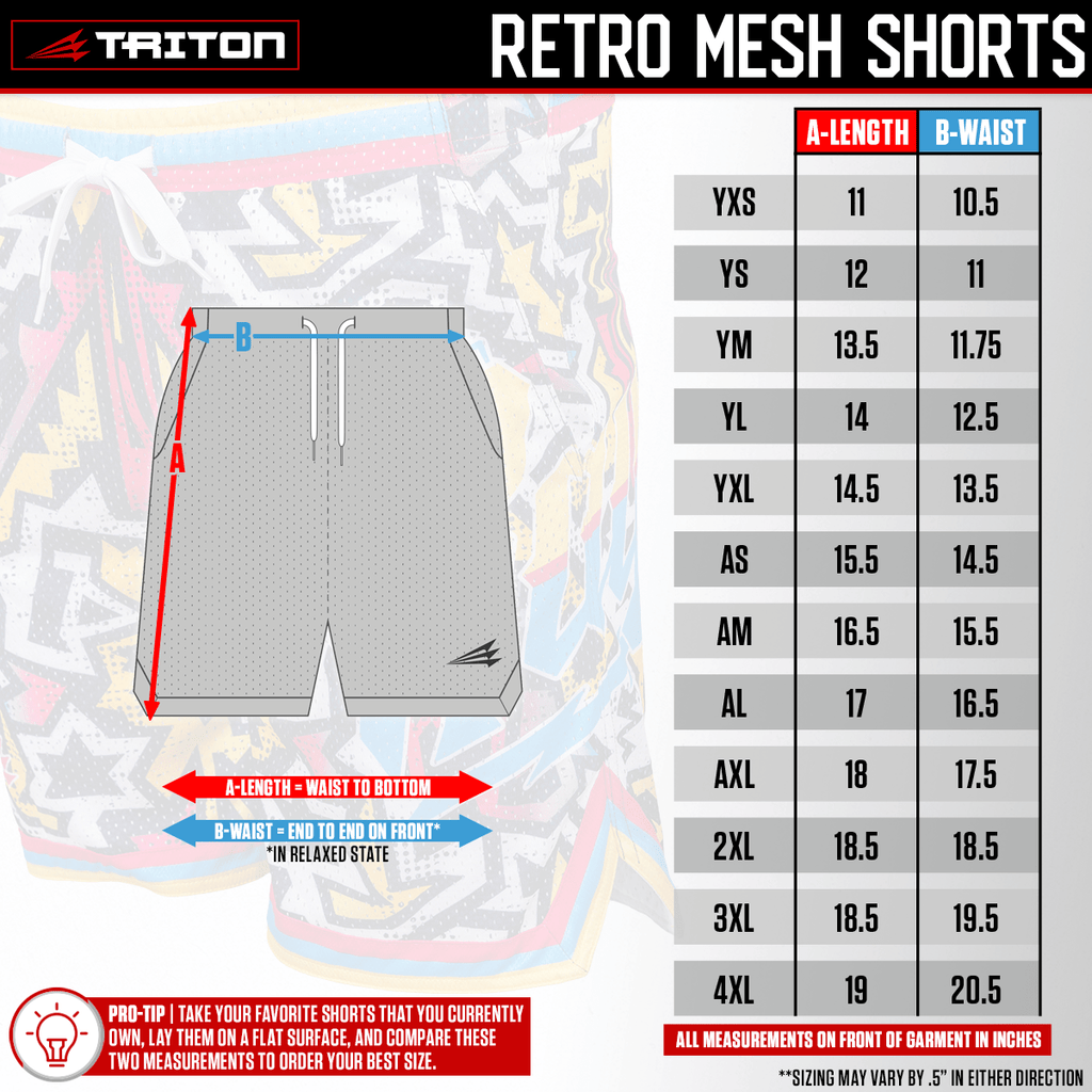 Baseball Seam Cross Lifestyle Baseball Mesh Shorts