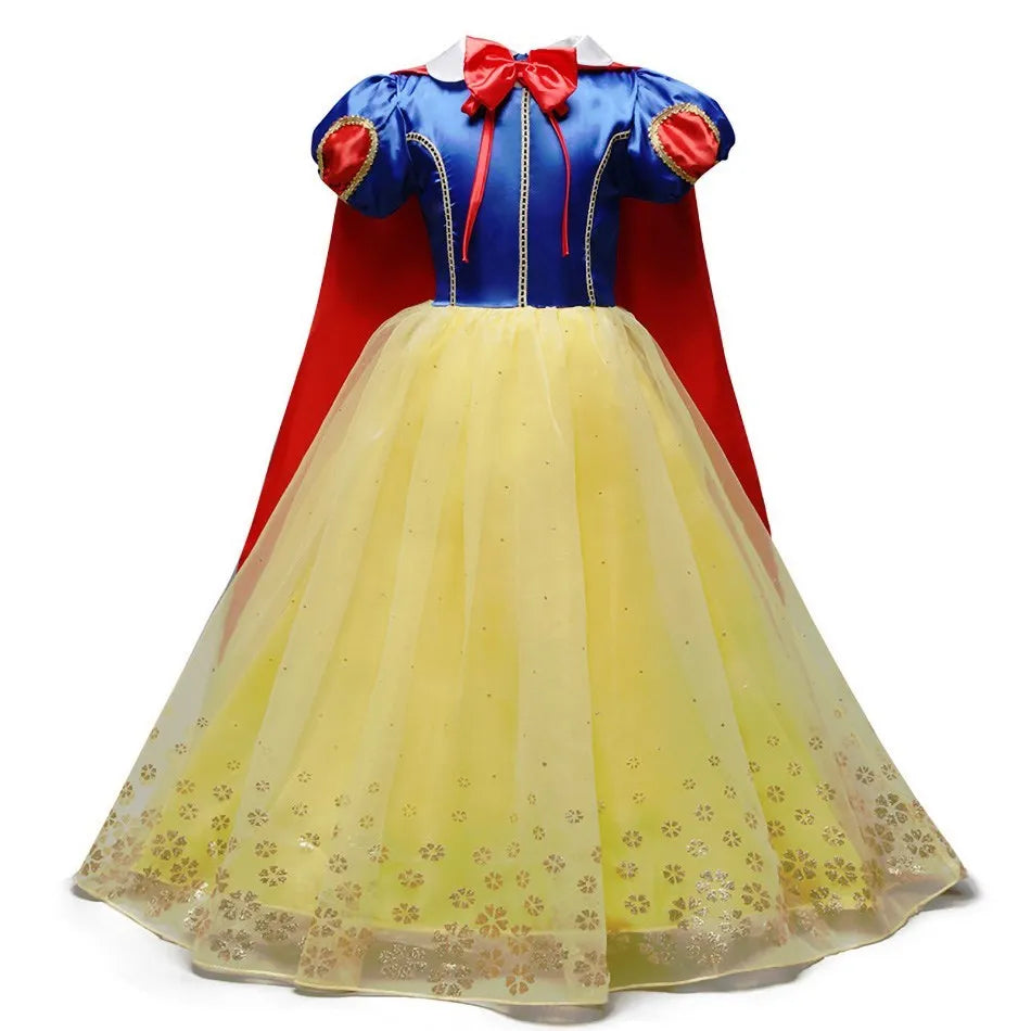 Girls Jasmine Rapunzel Costume Kids Princess Pageant Dress Children Mirabel Isabela Dinner Elsa Cosplay Halloween Clothes 3-10Y