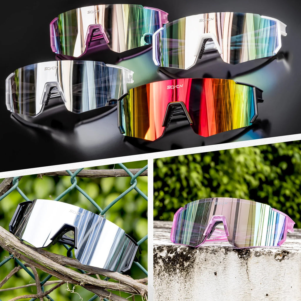 SCVCN MTB Bike Bicycle Camping Golf UV400 Glasses Women Baseball Fashion Street Sunglasses for Men Sport Y2K Cycling Glasses
