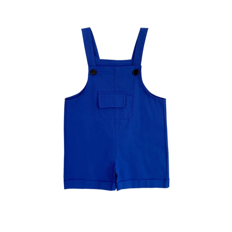 Children's Short Pants Performance Costumes, KinderGarten Candy-Colored Work Pants, Girls' Suspenders Pants, Boys' Short Pants