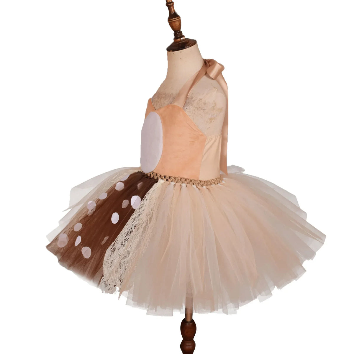 Girls Halloween Elk Cosplay Girl Sika Dress Deer Girl Christmas Dress Deer Fairy Dresses Children's Day Performance Clothing