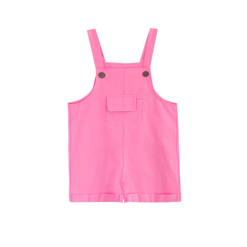 Children's Short Pants Performance Costumes, KinderGarten Candy-Colored Work Pants, Girls' Suspenders Pants, Boys' Short Pants