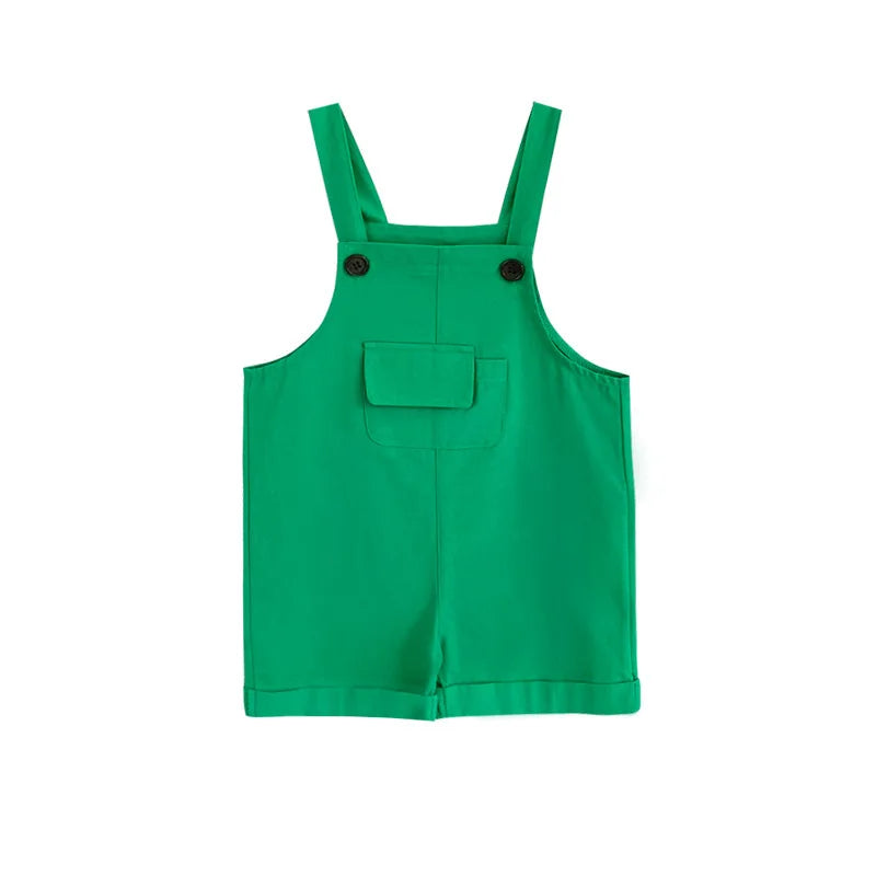 Children's Short Pants Performance Costumes, KinderGarten Candy-Colored Work Pants, Girls' Suspenders Pants, Boys' Short Pants