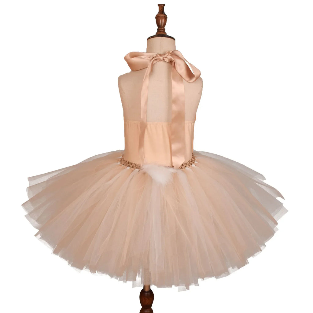 Girls Halloween Elk Cosplay Girl Sika Dress Deer Girl Christmas Dress Deer Fairy Dresses Children's Day Performance Clothing