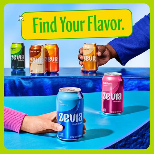 Zevia Zero Calorie Soda, Lemon Lime Twist, 12 Ounce Cans (Pack Of 6)