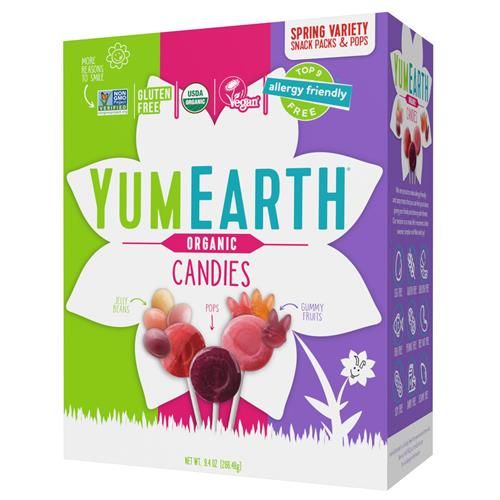 Yumearth Organic Easter Candy Variety Box, 9.4 Ounce - Organic Gummy Fruits, Jelly Beans & Pops - Spring Fruit Flavors - Allergy Friendly, Gluten Free, Non-Gmo, Vegan, No Artificial Flavors Or Dy