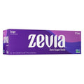 Zevia Zero Sugar Soda, Grape, 12 Ounce Cans (Pack Of 12)