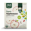 Whole Foods Market, Organic Unsweetened Applesauce Pouches, 3.2 Ounce (Pack Of 4)