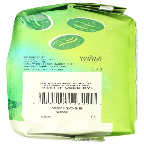 Whole Foods Market, Organic Sierra Blend Whole Bean Coffee, 12 Ounce