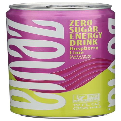 Zevia Raspberry Lime, Energy Drink, 12 Fl Oz Can