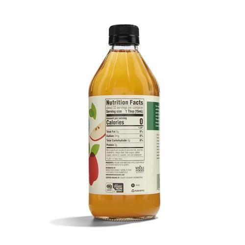 Whole Foods Market, Organic Raw Apple Cider Vinegar, 16 Fl Oz