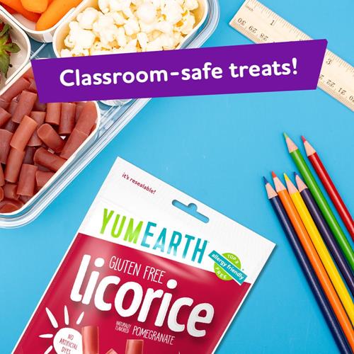 Yumearth Organic Gluten Free Pomegranate Licorice Snack Packs - Allergy Friendly, Gluten Free, Non-Gmo, Vegan, No Artificial Flavors Or Dyes - 5 Ounce (Pack Of 1)