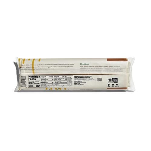 Whole Foods Market, Organic Whole Wheat Spaghetti, 16 Oz