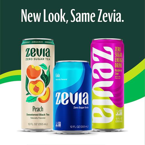Zevia Zero Sugar Soda, Creamy Root Beer, 12 Ounce Sleek Can