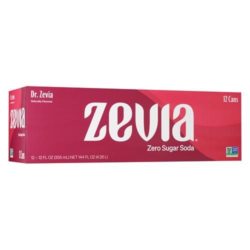 Zevia Zero Sugar Soda, Dr. Zevia, 12 Ounce Cans (Pack Of 12)