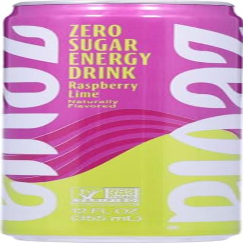 Zevia Raspberry Lime, Energy Drink, 12 Fl Oz Can