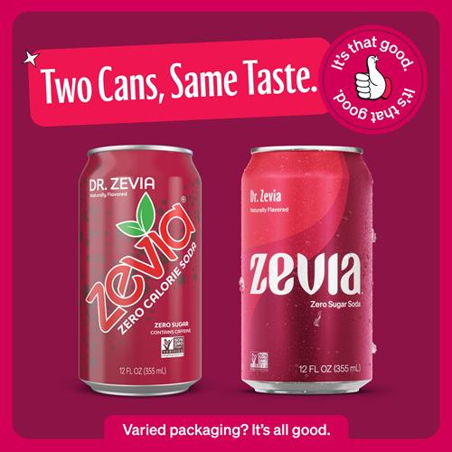 Zevia Zero Sugar Soda, Dr. Zevia, 12 Ounce Cans (Pack Of 12)