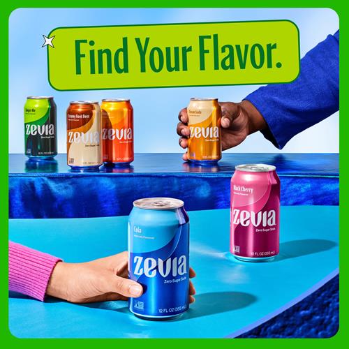 Zevia Zero Calorie Soda, Mountain Zevia, 12 Ounce Cans (Pack Of 6)