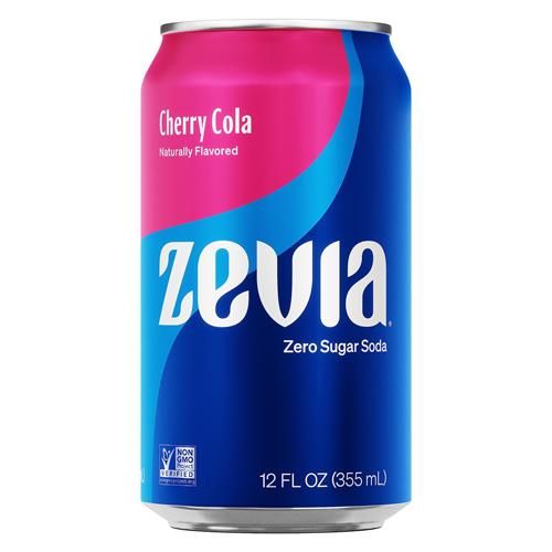 Zevia Zero Calorie Soda, Cherry Cola, 12 Fl Oz Cans (Pack Of 6)